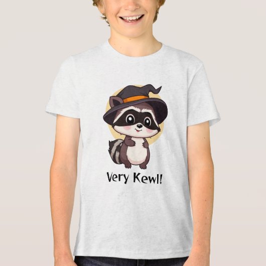 アライグマの魔女がキュート トライブレンドＴシャツ (正面)
