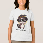 アライグマの魔女がキュート トライブレンドＴシャツ (正面)