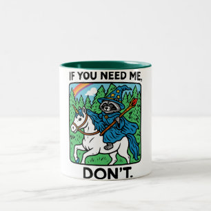 アライグマの魔法使い 珍しい コーヒー おもしろ グッズ ツートーンマグカップ