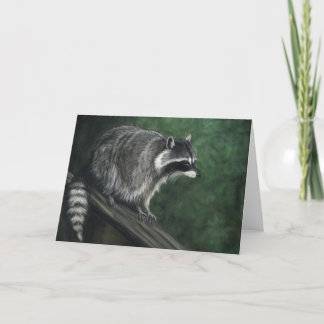 : アライグマの"野性生物の芸術の再生のブランクNotecard カード