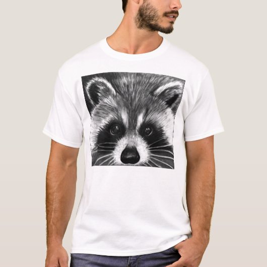 アライグマのTシャツ Tシャツ (正面)