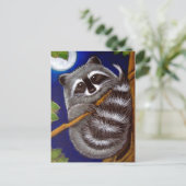 アライグマはがき ポストカード (スタンド正面)