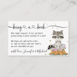 アライグマは本を持って来る エンクロージャーカード