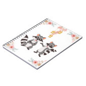 アライグマよくはしゃぐと同じように幸せで気分。 ノートブック (左側)