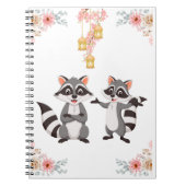 アライグマよくはしゃぐと同じように幸せで気分。 ノートブック (正面)