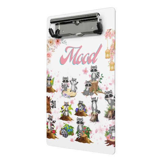 アライグマよくはしゃぐと同じように幸せで気分。 ミニクリップボード (アングル2)