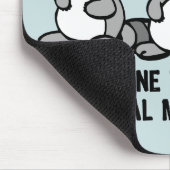 アライグマを一つ一つ マウスパッド (コーナー)