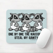 アライグマを一つ一つ マウスパッド (マウス)