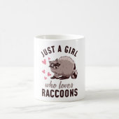 アライグマを愛しているだけの女の子 コーヒーマグカップ (中央)