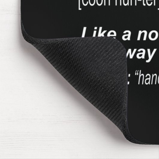 アライグマを持つ人たちのためのクーンハンター狩り マウスパッド (コーナー)