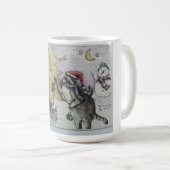 アライグマを飾るtreee コーヒーマグカップ (正面右)