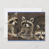 アライグマインザホリデースノー シーズンカード (裏面)