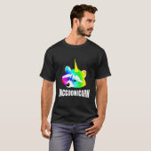 アライグマコーン ゴミ捨てパンダ アライグマ ユニコーン Tシャツ (正面フル)