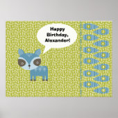 アライグマパーティーゲームで尾をピン留めする ポスター (正面)