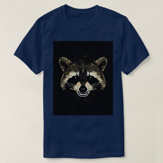 アライグマ図 Tシャツ (デザイン正面)