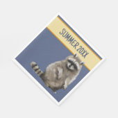 アライグマ夏の紙ナプキン スタンダードランチョンナプキン (角)