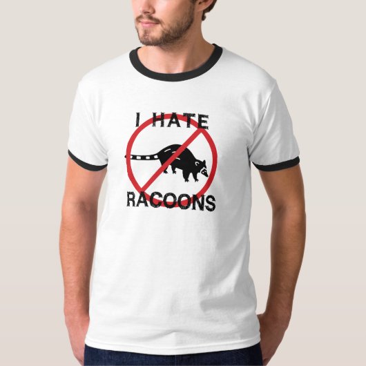 アライグマ嫌い Tシャツ (正面)