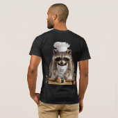 アライグマ寿司シェフ Tシャツ (裏面フル)