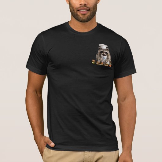 アライグマ寿司シェフ Tシャツ (正面)
