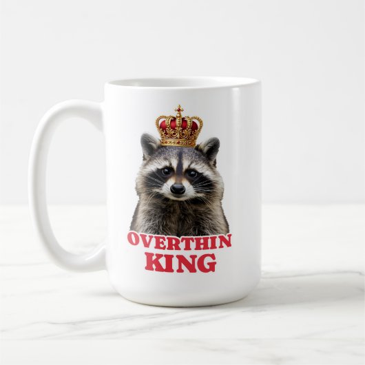 アライグマ思考のキング コーヒーマグカップ (左)