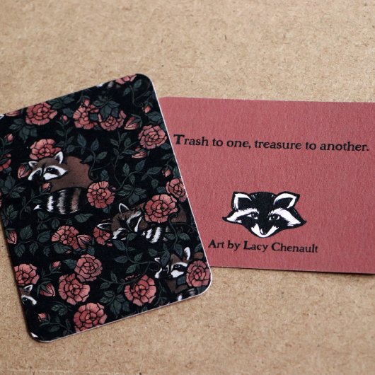 アライグマ愛好家かわいいアライグマを芸術1人のゴミ ノートカード