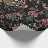 アライグマ愛好家かわいいアライグマを芸術1人のゴミ ラッピングペーパー (角)