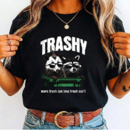 アライグマ愛好家のためのクールなトラッシュパンダとポッサム トライブレンドTシャツ