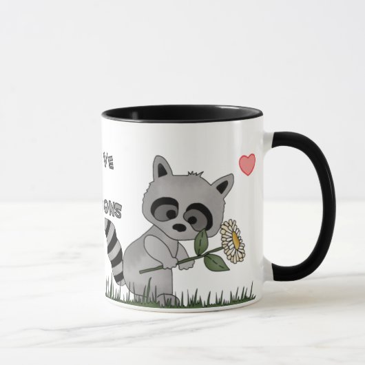 アライグマ愛 マグカップ (右)