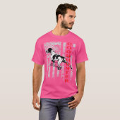 アライグマ狩猟者向けのUSAフラグダイストレス加工 Tシャツ (正面フル)