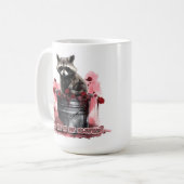 アライグマ私のバレンタイン？ コーヒーマグカップ (正面左)