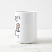 アライグマ私はクリスマスに3つの気分しか持っていない コーヒーマグカップ (中央)