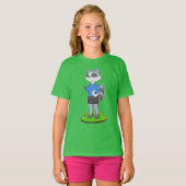 アライグマ秘書メモ Tシャツ (正面フル)