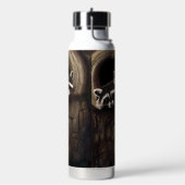 アライグマ茶色のかわいい木 ウォーターボトル (左面)