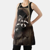 アライグマ茶色のかわいい木 エプロン (インサイチュ)