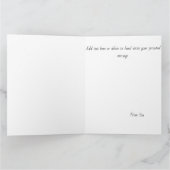 アライグマ茶色のかわいい木 カード (内部)