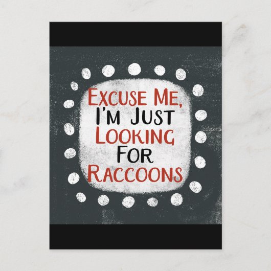 アライグマ葉書の検索 ポストカード (正面)