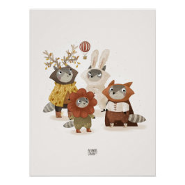 アライグマ衣装パーティー ポスター