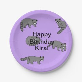 アライグマ誕生日 ペーパープレート