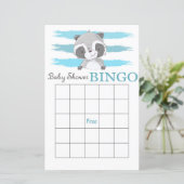 アライグマ赤ちゃんシャワービンゴカード (スタンド正面)