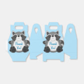 アライグマ赤ちゃんシャワーブルー フェイバーボックス (折り畳みなし)