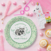 アライグマ赤ちゃんシャワー ペーパープレート (パーティー)