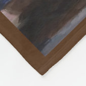 アライグマ魚釣り フリースブランケット (角)