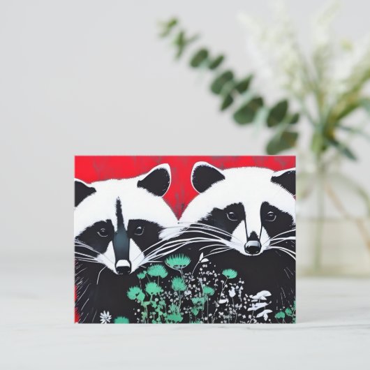 アライグマ2 ポストカード (スタンド正面)