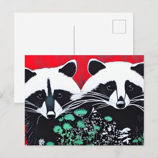 アライグマ2 ポストカード (正面/裏面)