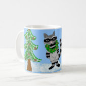 アライグマ - くそったれクリスマス... コーヒーマグカップ (正面左)