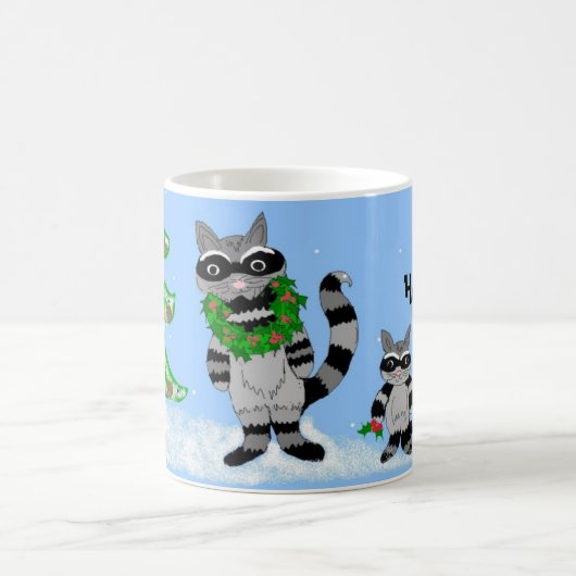 アライグマ - くそったれクリスマス... コーヒーマグカップ (中央)