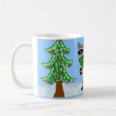 アライグマ - くそったれクリスマス... コーヒーマグカップ (左)