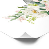 アライグマ、ウッドランド動物、ボホ、ピンクの花 フォトプリント            (角)