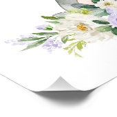 アライグマ、ウッドランド動物、ボホ、紫の花 フォトプリント (角)