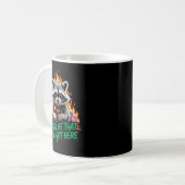アライグマ クリスマス ゴミ袋パンダ Xmas 面白い コーヒーマグカップ (正面左)